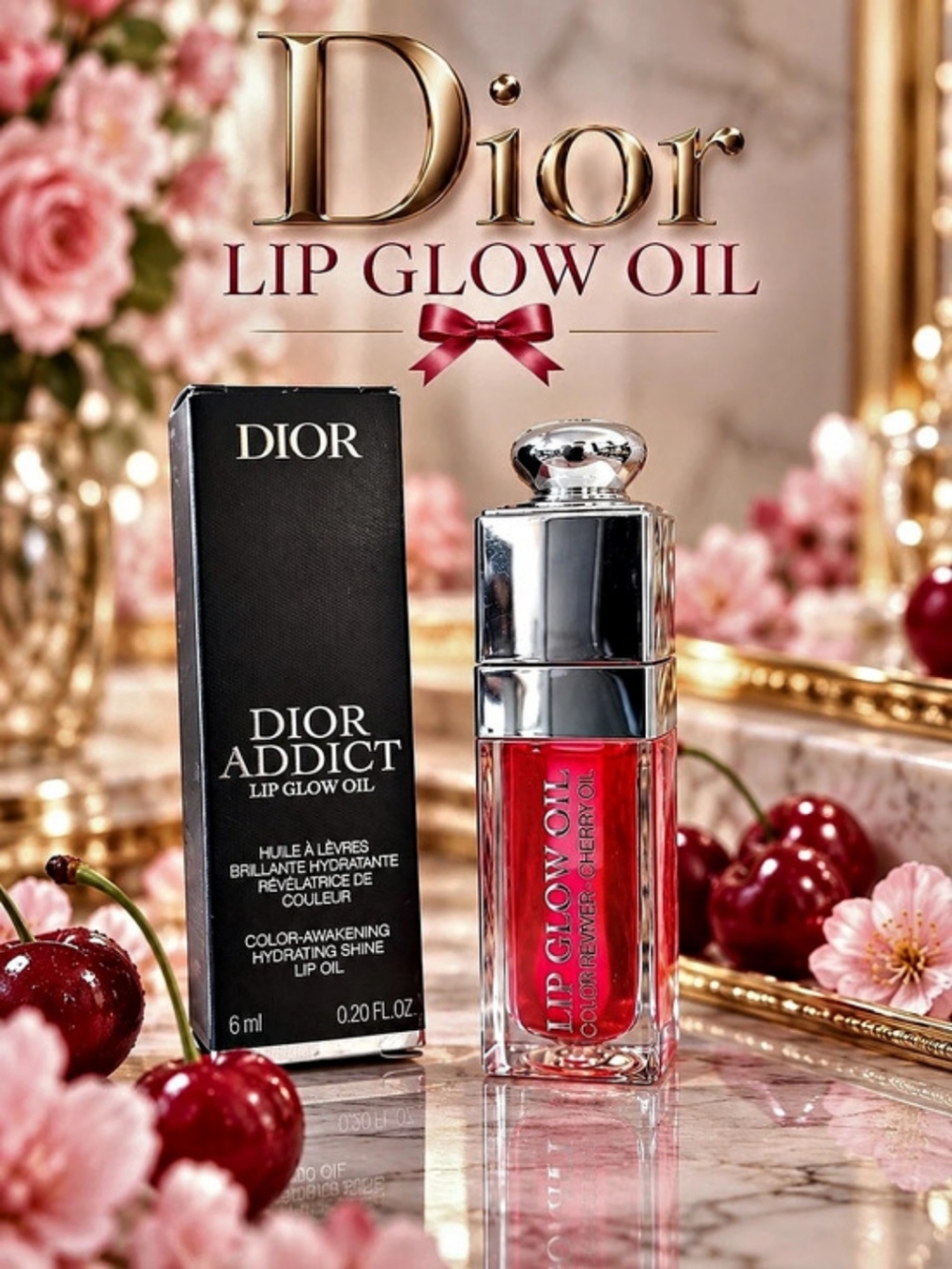 Dior Addict Lip Glow Oil Cherry 015 NIB